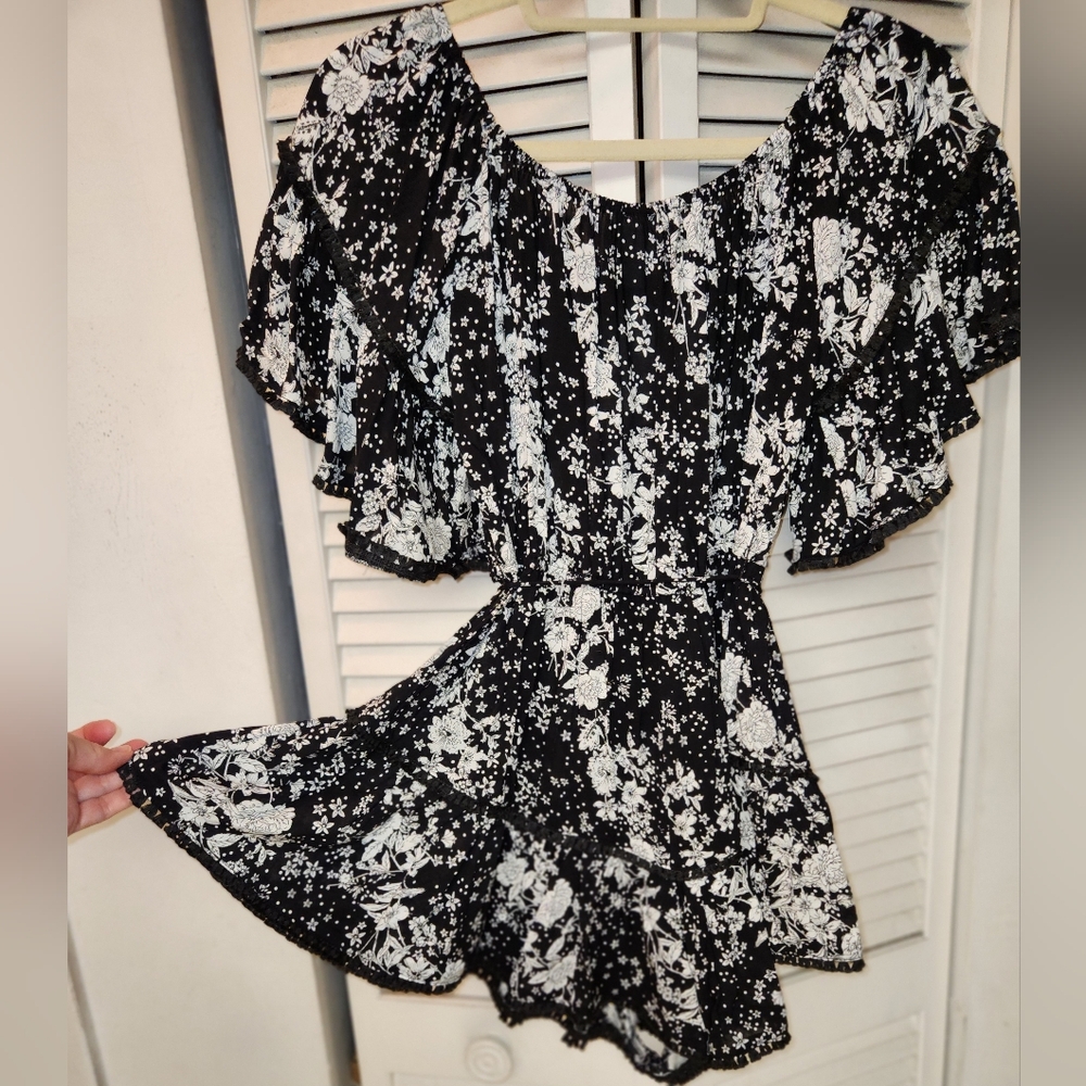 Skylar + Madison Off The Shoulder  Romper - Picture 3 of 9